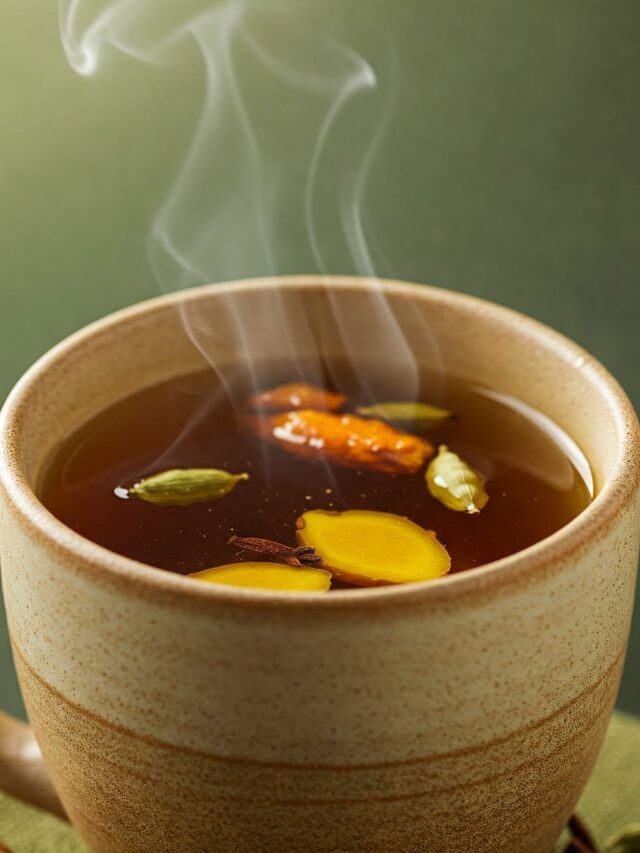 Make healthy and Ayurvedic herbal tea recipe at home in just six steps