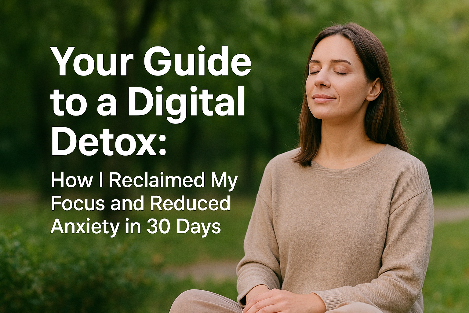 Your Guide to a Digital Detox: How I Reclaimed My Focus and Reduced Anxiety in 30 Days