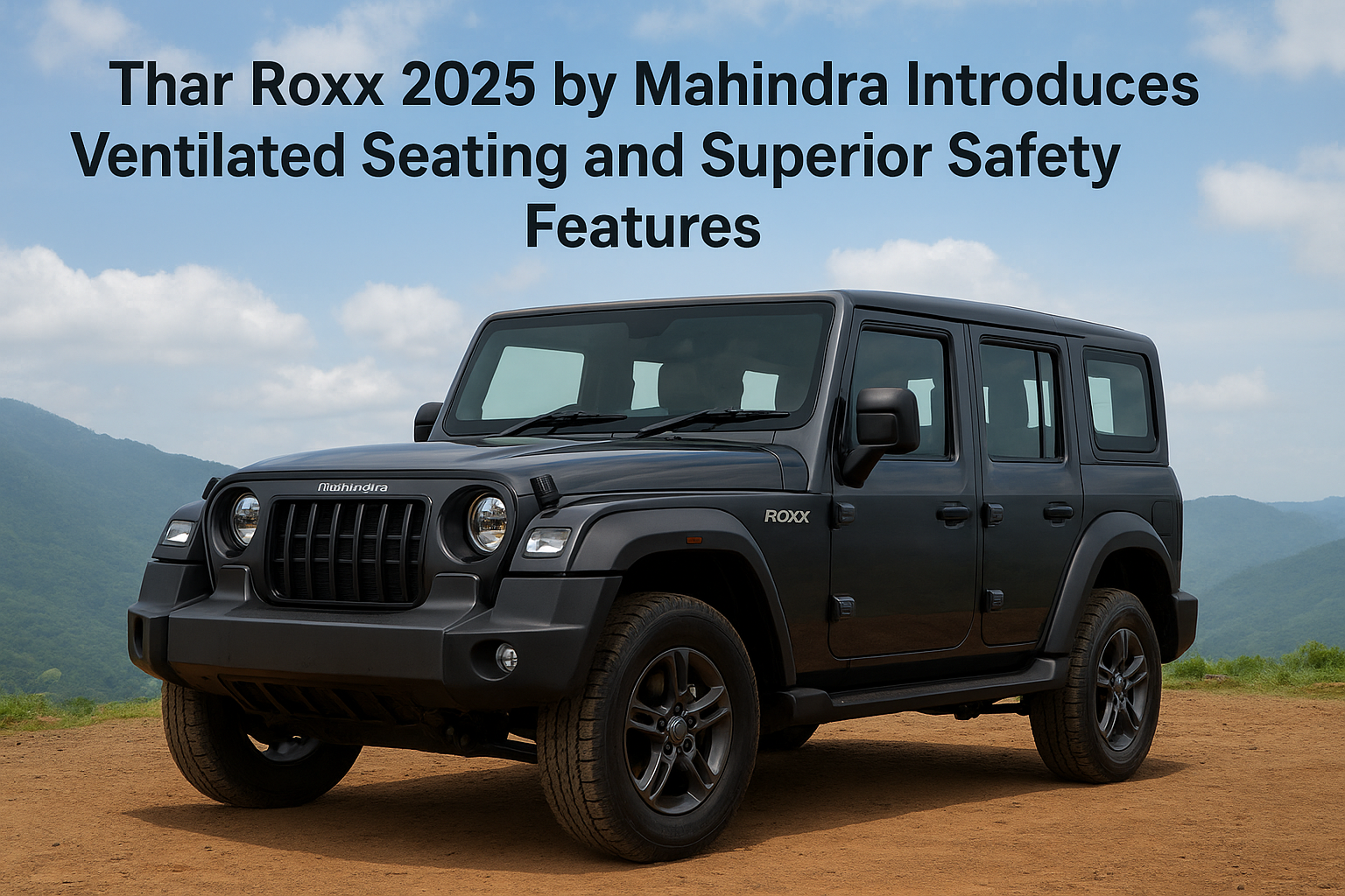 Thar Roxx 2025 by Mahindra Introduces Ventilated Seating and Superior Safety Features