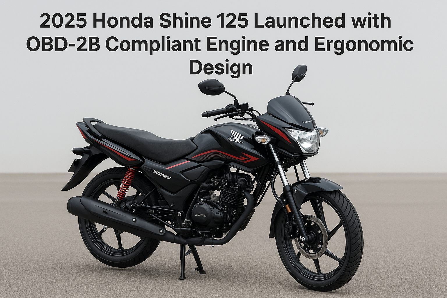 2025 Honda Shine 125 Launched with OBD-2B Compliant Engine and Ergonomic Design